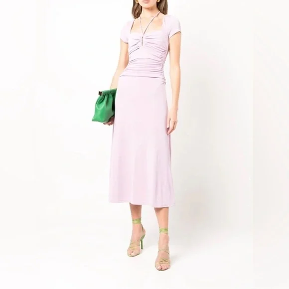 🆕 Cinq á Sept Janis Midi Dress in Lavender Size 6 - Picture 1 of 11